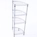 4-Tier Corner Storage Shelves, Wire Shelving Unit, Metal Shelf, Steel Storage Rack For Laundry Bathroom Kitchen Silver_maomaolike.com