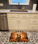 Norwich Terrier Fall Memory Foam Kitchen Mat Machine Washable Anti-Fatigue Mat Cushion Comfort Bath Mat Or Kitchen Rug_maomaolike.com