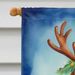 German Wirehaired Pointer Christmas Reindeer House Flag Large Porch Sleeve Pole Decorative Outside Yard Banner Artwork Wall Hanging, Polyester, House Size, Multicolor_maomaolike.com