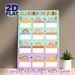 Classroom Jobs Painting Poster, Soft Boho Style Colorful Rainbow & Floral Poster, Practical Layout To Organize Classroom Duties, Ideal For Classroom_maomaolike.com