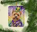 Norwich Terrier King Of Mardi Gras Porcelain Ornament Christmas Tree Hanging Decorations For Home Christmas Holiday, Rectangle, Gift, Multicolor_maomaolike.com