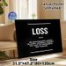 Trader Loss Themed Painting Poster, Minimalist Black & White Typographic Poster, Inspirational Trading Quote Decor Ideal For Home Office, Trading_maomaolike.com