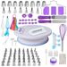 Home Piping Nozzle Set 106 Pieces Kitchen Cake Decorating Tools Rotating Stand Baking_maomaolike.com