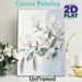 Magnolia Themed Painting Poster, Soft-toned Impasto Floral Poster, Elegant Blooming Magnolia Artwork Ideal For Living Room, Bedroom And Dining Area_maomaolike.com
