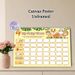 Jungle Animal Potty Chart Painting Poster, Cute Cartoon Jungle Animal Scene Poster, Motivational Design To Track Potty Training Progress, Ideal For_maomaolike.com