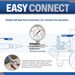 ESSENTIAL WASHER Pressure Washer Gauge Kit 5800 PSI, 3/8 Inch Quick Connect With Plug, Pressure Gauge For Power Washer_maomaolike.com