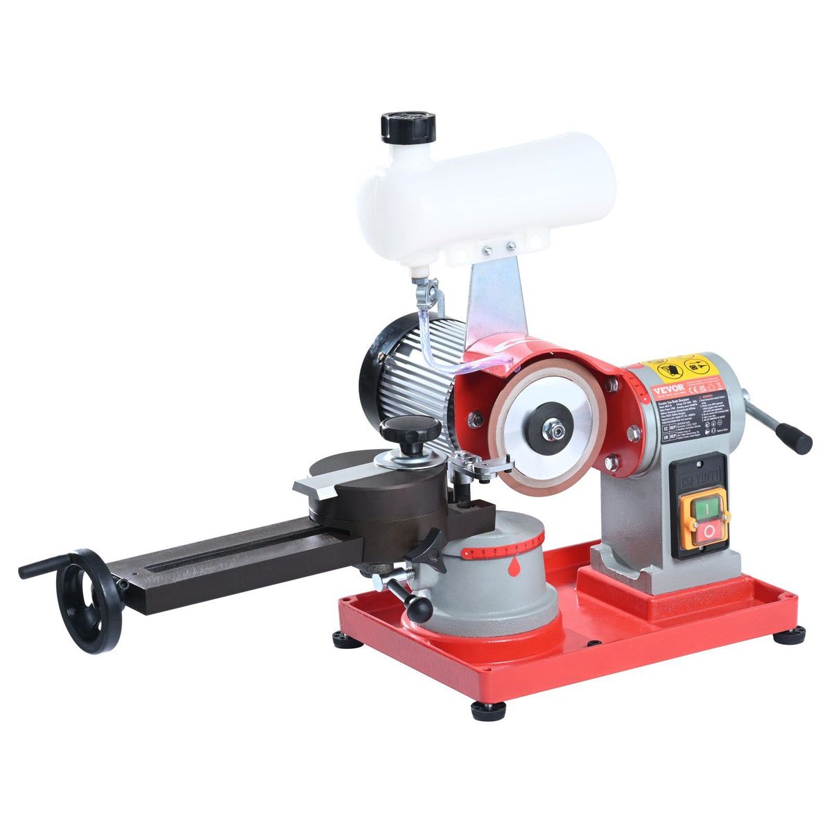 VEVOR Circular Saw Blade Sharpener, 370W Saw Blade Grinding With Water Injection, Water Injection Circular Saw Blade Sharpening & 6 Saw Centerings, 5-inch Grinding Wheel For Carbide Tipped Saw Blades_maomaolike.com