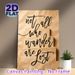 Not All Who Wander Are Lost Themed Painting Poster, Vintage Handwritten Calligraphy Poster, Inspirational Quote Decor Ideal For Home, Office And_maomaolike.com