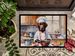 Chocolate Labrador Retriever The Chef Doormat Front Door Mat Indoor Outdoor Rugs For Entryway, Non Slip Washable Low Pile, 24H X 36W_maomaolike.com