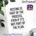 Rest-themed Inspirational Quote Painting Poster, Minimalist Bold Text Poster, Motivational Reminder To Embrace Rest, Ideal For Home Office, Bedroom_maomaolike.com