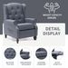 Tufted Push Back Arm Chair Single Reclining Club Chair Home Padded Seating Living Room Sofa_maomaolike.com