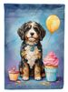 Bernedoodle Happy Birthday Garden Flag Mailbox Flag Decorative Yard Flag Banner Outside Patio Artwork Yard Flower Beds, Garden Size, Multicolor_maomaolike.com