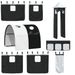 Children's Bed Curtains - White Black, Polyester, Tunnel And Tower, Playful Design, Durable_maomaolike.com
