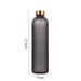 1L Bottle With Time Marker 32 OZ Motivational Reusable Fitness Sports Outdoors Travel Leakproof BPA Free Frosted Plastic_maomaolike.com