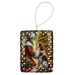 English Setter And Santa Claus Porcelain Ornament Christmas Tree Hanging Decorations For Home Christmas Holiday, Rectangle, Gift, Multicolor_maomaolike.com