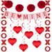 Festive & Party Supplies Valentine's Day Wedding Proposal Background Decoration Pull Flag Pull Flower Spiral Hanging Ornaments Set BE MINE Love Banner_maomaolike.com