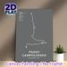Passo Campolongo Route Topographic Painting Poster, Minimalist Monochrome Line-art Mountain Climb Map Poster, Features Key Climb Stats, Ideal For Home_maomaolike.com