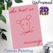 Mouse Themed Painting Poster, Soft Pink Background Red Line Art Mouse Poster, Simple Cute Design, Ideal For Bedroom And Living Room Wall Decor_maomaolike.com