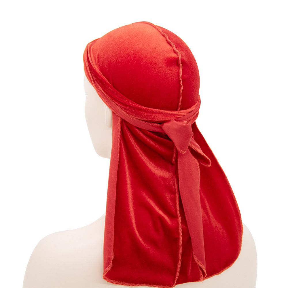 Unisex velvet long tail Pirate hat popular long tail band hat velvet durags_maomaolike.com