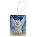 American Eskimo My Angel Porcelain Ornament Christmas Tree Hanging Decorations For Home Christmas Holiday, Rectangle, Gift, Multicolor_maomaolike.com