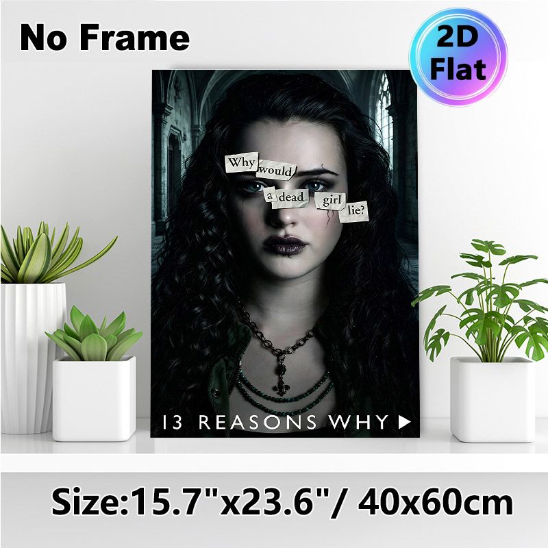 Gothic Mystery Portrait Painting Poster, Dark-hued Dramatic Female Portrait With Text Poster, Intriguing Mood-setting Decor For Bedroom, Living Room_maomaolike.com