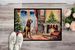 Bloodhound Cozy Christmas Doormat Front Door Mat Indoor Outdoor Rugs For Entryway, Non Slip Washable Low Pile, 24H X 36W_maomaolike.com