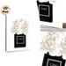 Perfume Bottle With White Peonies Painting Poster, Elegant Sleek Artistic Poster, Sophisticated Decorative Accent For Bedroom, Living Room And Vanity_maomaolike.com