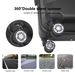 BLACK 3-Piece Premium ABS Luggage Set-20", 24", And 28" Suitcases With Multi-Position Handle, Silent Spinner Wheels, And TSA-Approved Lock-Durable, Stylish, And Spacious Travel Gear_maomaolike.com