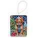 Nova Scotia Duck Tolling Retriever Christmas Reindeer Porcelain Ornament Christmas Tree Hanging Decorations For Home Christmas Holiday, Rectangle, Gift, Multicolor_maomaolike.com