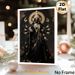 Goddess Kali Painting Poster, Dark-toned Ornate Hindu Deity Poster, Exquisite Detailed Traditional Design, Ideal For Home Shrine And Spiritual_maomaolike.com