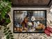 American Eskimo Fall Kitchen Pumpkins Doormat Front Door Mat Indoor Outdoor Rugs For Entryway, Non Slip Washable Low Pile, 24H X 36W_maomaolike.com
