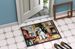 Poodle Cozy Christmas Doormat Front Door Mat Indoor Outdoor Rugs For Entryway, Non Slip Washable Low Pile, 24H X 36W_maomaolike.com