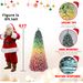 6ft PVC Rainbow Flocking TreenX_maomaolike.com