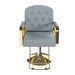 Hydraulic Salon Chair 360 Swivel - Professional Barber Stylist Chair With Pump Non-Tilting Hairdressing Chair For Salon Tattoo Spa Blue Gold Stylist Equipment Single Pack_maomaolike.com