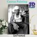 Hip-hop Artist Portrait Painting Poster, Monochrome Retro Hip-hop Style Poster, Stylish Urban Vibe Decor Ideal For Living Room, Music Studio_maomaolike.com