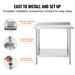 VEVOR 24 X 36 X 36 Inch Stainless Steel Work Table, Commercial Food Prep Worktable Heavy Duty Prep Worktable, Metal Work Table With Adjustable Height For Restaurant, Home And Hotel_maomaolike.com
