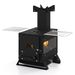 Portable Wood Burning Stove Mini Heater Burner With Pot Rack Oven Pan_maomaolike.com