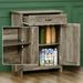 Sideboard Buffet Cabinet, Barn Door Coffee Bar Cabinet With Drawer And Adjustable Shelf_maomaolike.com