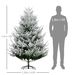 Artificial Christmas Tree, Pine Hinged Xmas Tree With Realistic Branches, Steel Base, Auto Open_maomaolike.com
