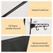 Clothing Rack Clothes Rack, 66'' Multifunctional Garment Rack For Hanging Clothes, 4 Tiers Portable Closet Rack With 4 Hooks & 2 Hanging Rods, Coated Metal Freestanding Closet Wardrobe System, Black_maomaolike.com