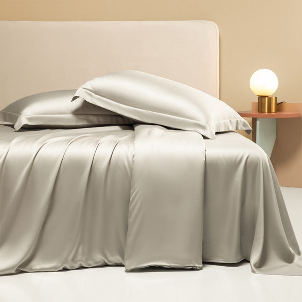 New 100-Count Long-Staple Cotton Solid Color Premium Three-Piece Four-Piece Set All-Cotton Bed Sheet Duvet Cover Bedding Wholesale_maomaolike.com