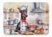 Doberman Pinscher The Chef Memory Foam Kitchen Mat Machine Washable Anti-Fatigue Mat Cushion Comfort Bath Mat Or Kitchen Rug_maomaolike.com