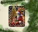 Fawn Pug And Santa Claus Porcelain Ornament Christmas Tree Hanging Decorations For Home Christmas Holiday, Rectangle, Gift, Multicolor_maomaolike.com