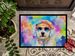 Bichon Frise Hippie Dawg Doormat Front Door Mat Indoor Outdoor Rugs For Entryway, Non Slip Washable Low Pile, 24H X 36W_maomaolike.com