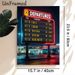 Airport Departures Board Painting Poster, Vintage Neon-lit Retro Flight Schedule Poster, Nostalgic Travel-inspired Decor Suitable For Living Room_maomaolike.com
