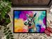 Hippie Animal Donkey Doormat Front Door Mat Indoor Outdoor Rugs For Entryway, Non Slip Washable Low Pile, 24H X 36W_maomaolike.com