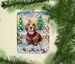 Beagle Christmas Porcelain Ornament Christmas Tree Hanging Decorations For Home Christmas Holiday, Rectangle, Gift, Multicolor_maomaolike.com