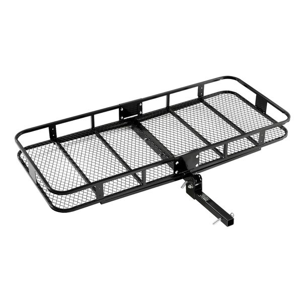 70" X 30" X 6", Hitch Cargo Carrier, 500 Lbs Capacity Hitch Cargo Carrier With Nighttime Reflective Reminder, Folding Hitch Mount Cargo Carrier With Hitch Lock For 2" Receiver, Fit For SUVs_maomaolike.com