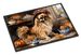 Tibetan Spaniel Fall Kitchen Pumpkins Doormat Front Door Mat Indoor Outdoor Rugs For Entryway, Non Slip Washable Low Pile, 24H X 36W_maomaolike.com