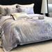 French Romantic Floral Ultra-fine Denier Tencel Cotton Brushed Four-piece Set High-end Skin-friendly Warm Bedding Home Textile Hot_maomaolike.com